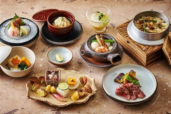 旬彩会席秋の味覚 松茸会席