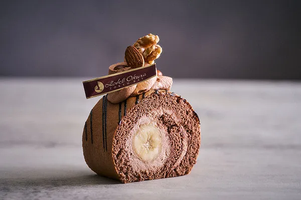 Chocolate Banana Roll Cake