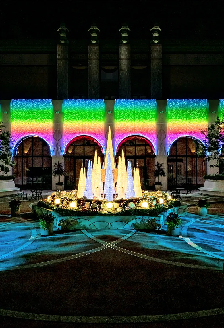 中庭イルミネーション