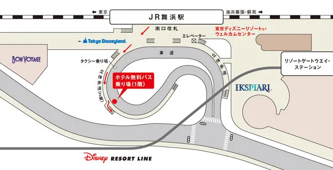 「東京ディズニーリゾート®・ウェルカムセンター」マップ